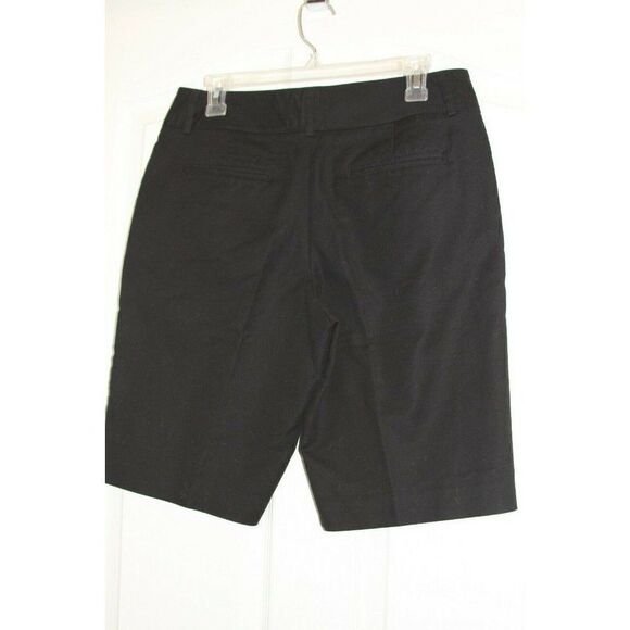 Dana Buchman Signature Short Bermuda Walking Black Cotton Womens Size 10 - Picture 4 of 5